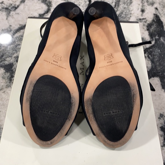 Satin open toe heels - Picture 4 of 6